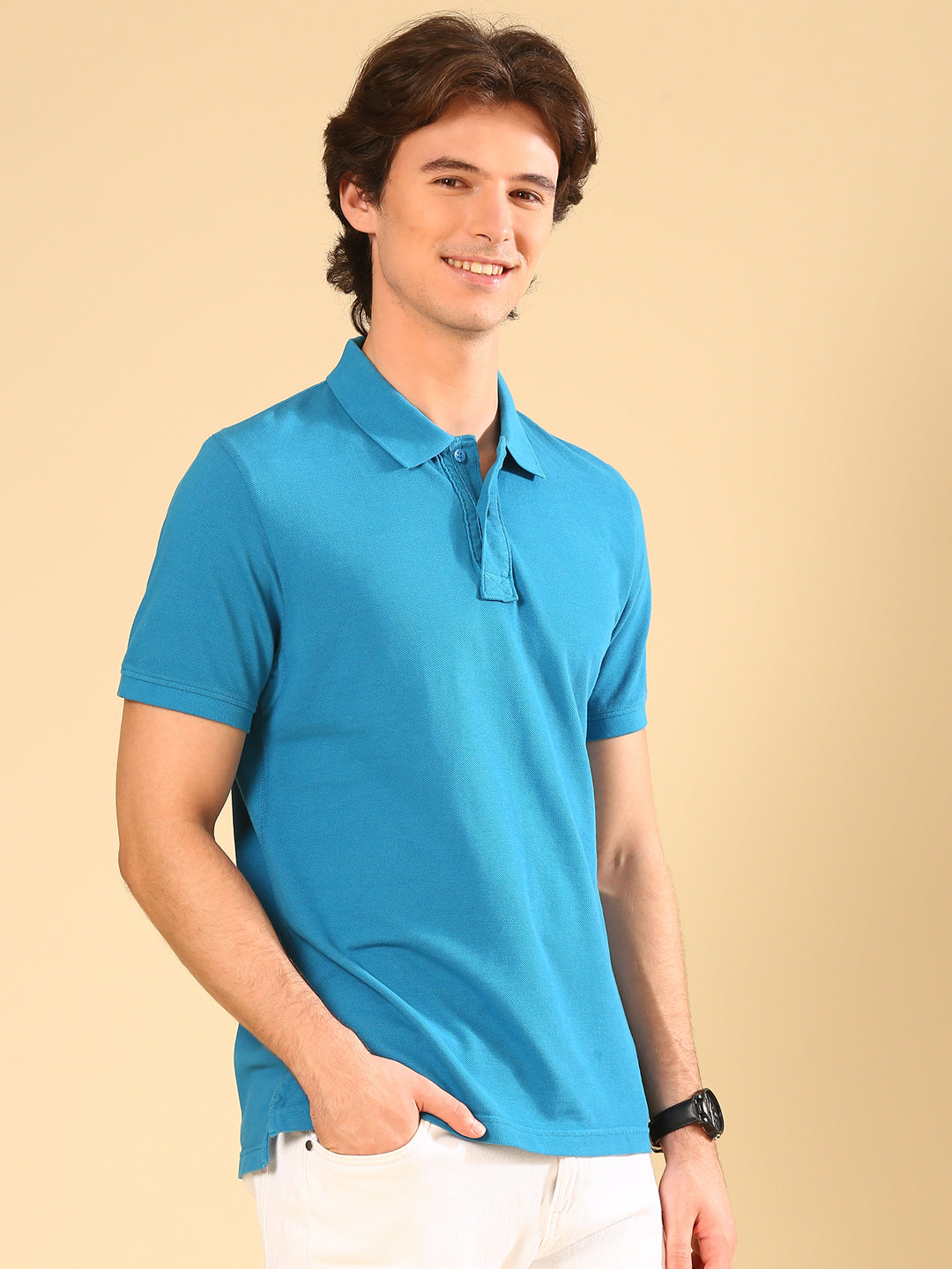 TVS Originals 100% Cotton Overdyed Polo T-Shirt for Men | Heavyweight 240 GSM | Washed Finish for Vintage Look | Classic Fit with Side Slits | Soft Ribbed Collar | Durable, Pre-washed, Premium Feel